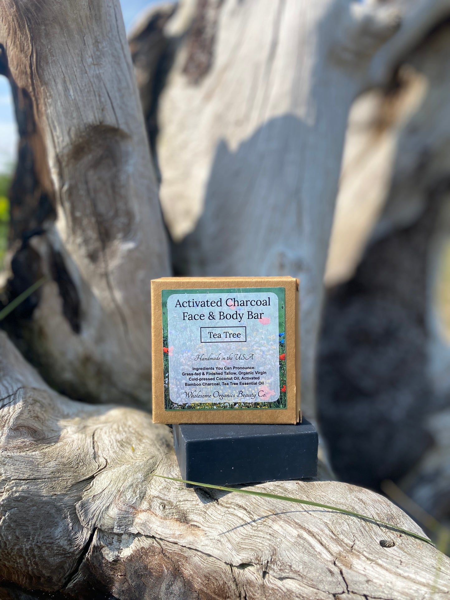 Activated Charcoal Face & Body Bar |Tea Tree|