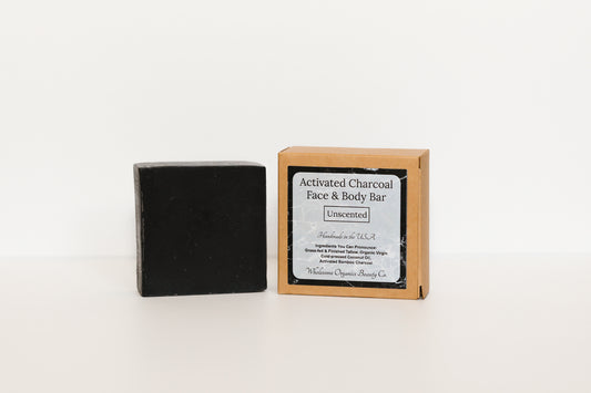 Activated Charcoal Face & Body Bar |Unscented|