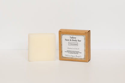 Tallow Face & Body Bar |Unscented|