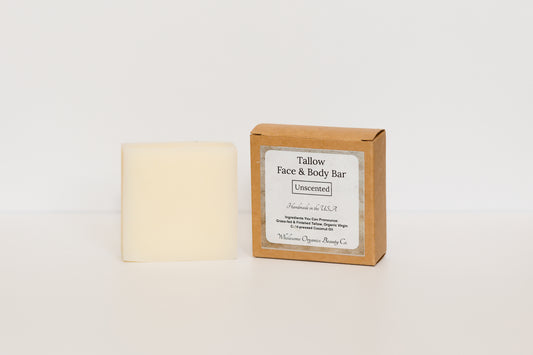 Tallow Face & Body Bar |Unscented|
