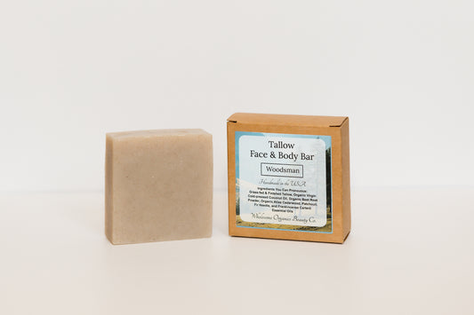 Tallow Face & Body Bar |Woodsman|